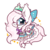 Size: 1800x1800 | Tagged: safe, artist:snow angel, oc, oc only, oc:sylphie, bow, bridle, chibi, clothes, hair bow, headdress, heart eyes, saddle, simple background, socks, solo, tack, transparent background, wingding eyes