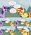 Size: 1284x1444 | Tagged: safe, artist:hakunohamikage, sunset shimmer, twilight sparkle, alicorn, pony, unicorn, ask-princesssparkle, g4, angry, ask, bandage, prone, tumblr, twilight sparkle (alicorn), vector