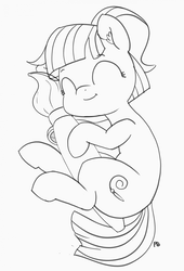 Size: 1280x1887 | Tagged: safe, artist:pabbley, toola roola, earth pony, pony, fame and misfortune, g4, 30 minute art challenge, cute, eyes closed, female, filly, monochrome, paintbrush, solo