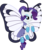 Size: 1001x1197 | Tagged: safe, artist:cloudy glow, rarity, butterfree, pony, unicorn, g4, clothes, cosplay, costume, female, mare, pokémon, simple background, smiling, solo, transparent background, vector