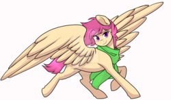 Size: 1024x596 | Tagged: safe, artist:twisted-sketch, oc, oc only, oc:warm embrace, pegasus, pony, bronycon2017, commission, watermark