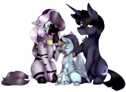 Size: 2575x1884 | Tagged: safe, artist:norrixcurral08, oc, oc only, oc:jewel stand, oc:moonfire, oc:tourniquet, pony, unicorn, zebra, colt, jewelmoon, male, parent:oc:jewel stand, parent:oc:moonfire, parents:jewelmoon