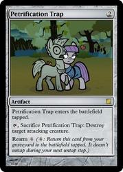 Size: 375x523 | Tagged: safe, maud pie, earth pony, pony, g4, card, female, forest, magic the gathering, mare, statue