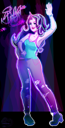 Size: 967x1882 | Tagged: safe, artist:luafentelle, starlight glimmer, equestria girls, g4, armpits, female, horn, horned humanization, solo
