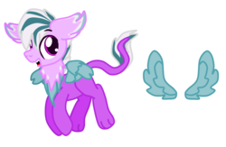 Size: 1370x892 | Tagged: safe, artist:casanova-mew, oc, oc only, oc:gait breeze, hippogriff, interspecies offspring, magical lesbian spawn, male, offspring, parent:gabby, parent:scootaloo, parents:gabbyloo, reference sheet, solo