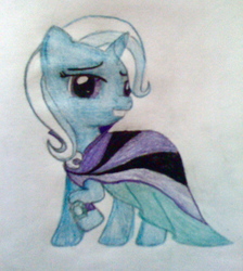 Size: 1194x1335 | Tagged: safe, artist:beetrue, trixie, pony, g4, clothes, dress, female, solo, traditional art