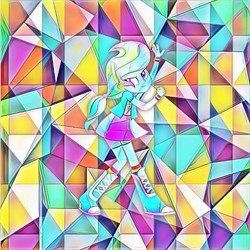 Size: 1024x1024 | Tagged: safe, rainbow dash, equestria girls, g4, boots, clothes, crystal empire, female, shoes, skirt, socks, solo