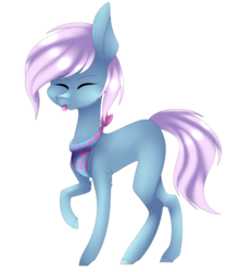 Size: 1024x1165 | Tagged: safe, artist:hyshyy, earth pony, pony, eyes closed, male, simple background, solo, stallion, tongue out, transparent background