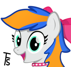 Size: 745x695 | Tagged: safe, artist:thefunnysmile, oc, oc only, oc:sammi, pony, bust, face, looking at you, portrait, solo