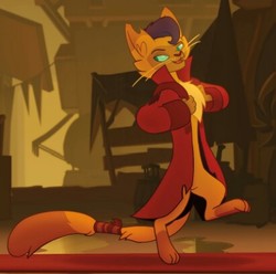Size: 411x407 | Tagged: safe, screencap, capper dapperpaws, abyssinian, cat, anthro, digitigrade anthro, g4, my little pony: the movie, bedroom eyes, chest fluff, clothes, cropped, jacket, lidded eyes, male, open mouth, paws, seductive, seductive look, sexy, solo, stupid sexy capper