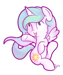 Size: 1067x1280 | Tagged: safe, artist:vaetan, princess celestia, alicorn, pony, g4, cewestia, cute, cutelestia, female, filly, missing accessory, simple background, solo, transparent background, younger