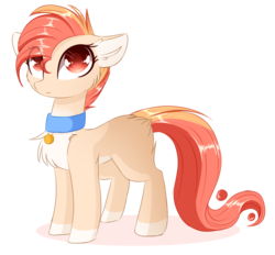 Size: 1024x952 | Tagged: safe, artist:php146, oc, oc only, oc:kurei, earth pony, pony, blank flank, collar, female, mare, simple background, solo, transparent background