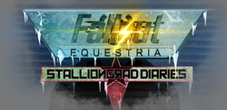Size: 1600x774 | Tagged: safe, artist:noideasfornicknames, fallout equestria, cover art, fallout equestria: stalliongrad diaries, fanfic, fanfic art, header, ice, no pony