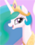 Size: 218x278 | Tagged: safe, princess celestia, alicorn, pony, g4, my little pony: the movie, official, bust, crown, female, jewelry, looking at you, mare, portrait, regalia, simple background, solo