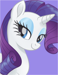 Size: 218x278 | Tagged: safe, rarity, pony, unicorn, g4, my little pony: the movie, official, bust, female, mare, portrait, simple background, solo