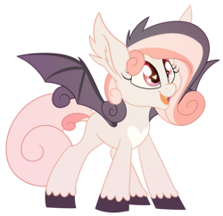 Size: 1969x1903 | Tagged: safe, artist:aegann, oc, oc only, bat pony, pony, heart eyes, simple background, solo, transparent background, wingding eyes