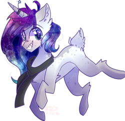 Size: 2546x2467 | Tagged: safe, artist:erinartista, oc, oc only, pony, unicorn, deer tail, high res, simple background, solo, transparent background