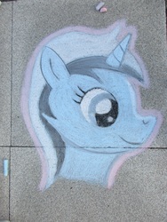 Size: 1932x2576 | Tagged: safe, artist:malte279, minuette, pony, galacon, galacon 2017, g4, 2017, chalk drawing, female, solo, traditional art