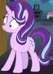 Size: 500x700 | Tagged: safe, screencap, starlight glimmer, pony, unicorn, celestial advice, g4, cropped, female, frown, mare, solo, wide eyes, worried