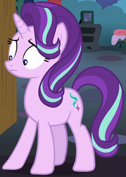 Size: 500x700 | Tagged: safe, screencap, starlight glimmer, pony, unicorn, celestial advice, g4, my little pony: friendship is magic, cropped, female, frown, mare, solo, wide eyes, worried