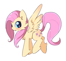 Size: 2333x2169 | Tagged: safe, artist:fluffleduckle, fluttershy, pony, g4, female, high res, simple background, solo, white background