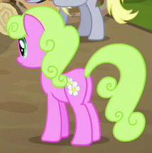 Size: 214x216 | Tagged: safe, screencap, daisy, flower wishes, earth pony, pony, g4, the cart before the ponies, butt, cropped, female, mare, plot