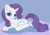 Size: 1534x1074 | Tagged: safe, artist:treekickerdraws, rarity, pony, unicorn, g4, female, lounging, mare, solo