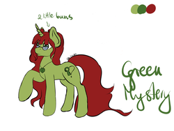Size: 4724x3543 | Tagged: safe, artist:xaik0x, oc, oc only, oc:green mystery, pony, unicorn, solo