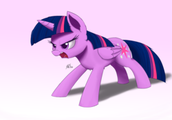 Size: 2750x1925 | Tagged: safe, artist:j24262756, twilight sparkle, alicorn, pony, g4, female, mare, serious, serious face, simple background, solo, twilight sparkle (alicorn)