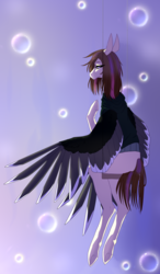 Size: 1429x2441 | Tagged: safe, artist:nightstarss, oc, oc only, pegasus, pony, female, mare, solo, swing