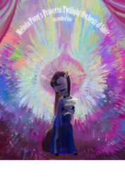 Size: 1024x1449 | Tagged: safe, artist:wolfiedrawie, octavia melody, earth pony, pony, g4, bipedal, clothes, dress, eyes closed, female, halo, in memoriam, in memory, melodicpony, paper, sheet music, solo, turned head