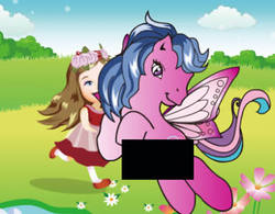 Size: 434x339 | Tagged: artist needed, source needed, safe, human, pony, g3, censor bar, censored