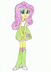 Size: 1660x2337 | Tagged: safe, artist:cybertronianbrony, fluttershy, equestria girls, g4, female, solo