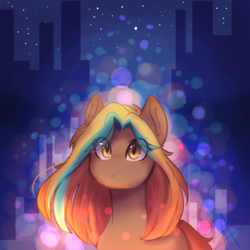 Size: 1600x1600 | Tagged: safe, artist:myralilth, oc, oc only, oc:vitaliya, earth pony, pony, bust, female, mare, portrait, solo