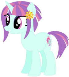 Size: 1024x1137 | Tagged: safe, artist:ra1nb0wk1tty, sunny flare, pony, unicorn, g4, equestria girls ponified, female, mare, ponified, simple background, solo, transparent background