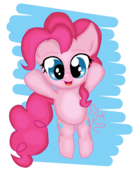 Size: 1024x1309 | Tagged: safe, artist:pickfairy, pinkie pie, earth pony, pony, g4, female, happy, solo