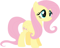 Size: 1024x828 | Tagged: safe, artist:ra1nb0wk1tty, fluttershy, pegasus, pony, g4, female, mare, simple background, solo, transparent background