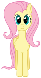 Size: 1399x2634 | Tagged: safe, artist:mfg637, fluttershy, pony, g4, female, simple background, solo, transparent background, vector