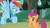 Size: 1920x1080 | Tagged: safe, screencap, rainbow dash, scootaloo, pegasus, pony, campfire tales, g4, duo, faic, female, filly, flying, foal, folded wings, lidded eyes, looking sideways, mare, multicolored mane, raised eyebrow, raised hoof, smiling, smirk, smug, smugdash, spread wings