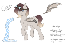 Size: 1500x1000 | Tagged: safe, oc, oc only, oc:cogs, pony, clothes, goggles, reference sheet, scarf, simple background, solo, transparent background