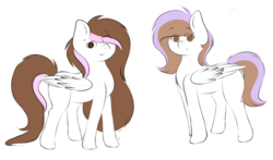 Size: 1492x880 | Tagged: safe, oc, oc only, oc:anna, oc:bella, pegasus, pony, duo, simple background, transparent background
