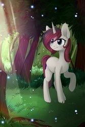 Size: 1439x2160 | Tagged: artist needed, source needed, safe, oc, oc only, pony, unicorn, forest, tree