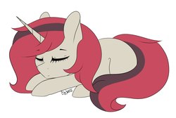 Size: 1073x719 | Tagged: artist needed, source needed, safe, oc, oc only, pony, unicorn, sleeping, solo