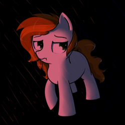 Size: 813x817 | Tagged: safe, artist:neuro, oc, oc only, oc:brave, pony, rain, simple background, solo