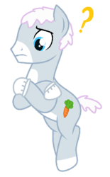 Size: 612x986 | Tagged: safe, artist:harmonybunny2021, pony, base used, bipedal, bugs bunny, crossed arms, looney tunes, male, ponified, solo
