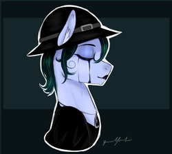 Size: 5000x4500 | Tagged: safe, artist:yumeyuuheii, oc, oc only, unnamed oc, pony, absurd resolution, clothes, crying, eyes closed, female, hat, ink, mare
