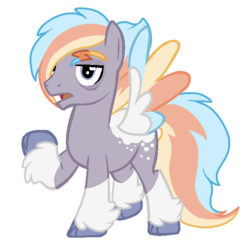 Size: 643x635 | Tagged: safe, artist:angei-bites, oc, oc only, oc:turbulence, pegasus, pony, bags under eyes, colored wings, male, monochrome, multicolored wings, simple background, solo, stallion, transparent background