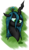 Size: 2450x4296 | Tagged: safe, artist:evan555alpha, derpibooru exclusive, queen chrysalis, changeling, changeling queen, g4, bust, female, high res, mare, sad, semi-transparent, signature