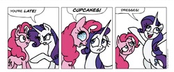 Size: 2048x853 | Tagged: safe, artist:gingerfoxy, pinkie pie, rarity, earth pony, pony, unicorn, pony comic generator, g4, comic