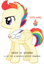 Size: 394x568 | Tagged: safe, artist:petraea, oc, oc only, oc:rainbowfire, pegasus, pony, female, mare, simple background, solo, transparent background, vector